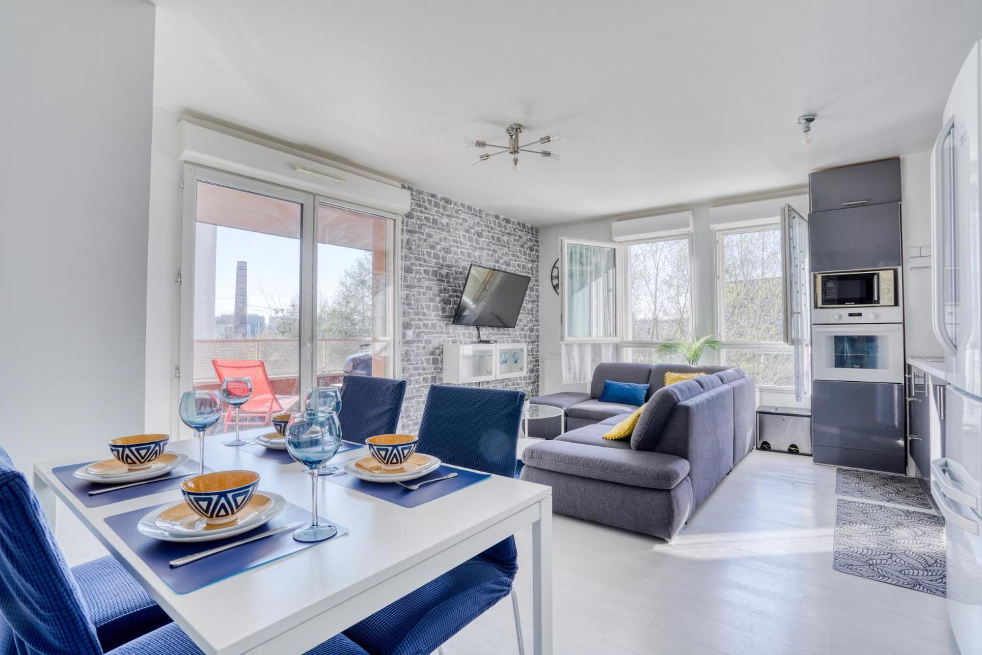 "Le Serenity ", Appartement Spacieux ,Balcon, Parking Prive Gratuit, Netflix, Proche Cdg Et Stade De France Stains Buitenkant foto